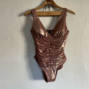 NWOT Gabifresh X “Swimsuits For All” Copperish w/a Champagne, Goldish Shimmer